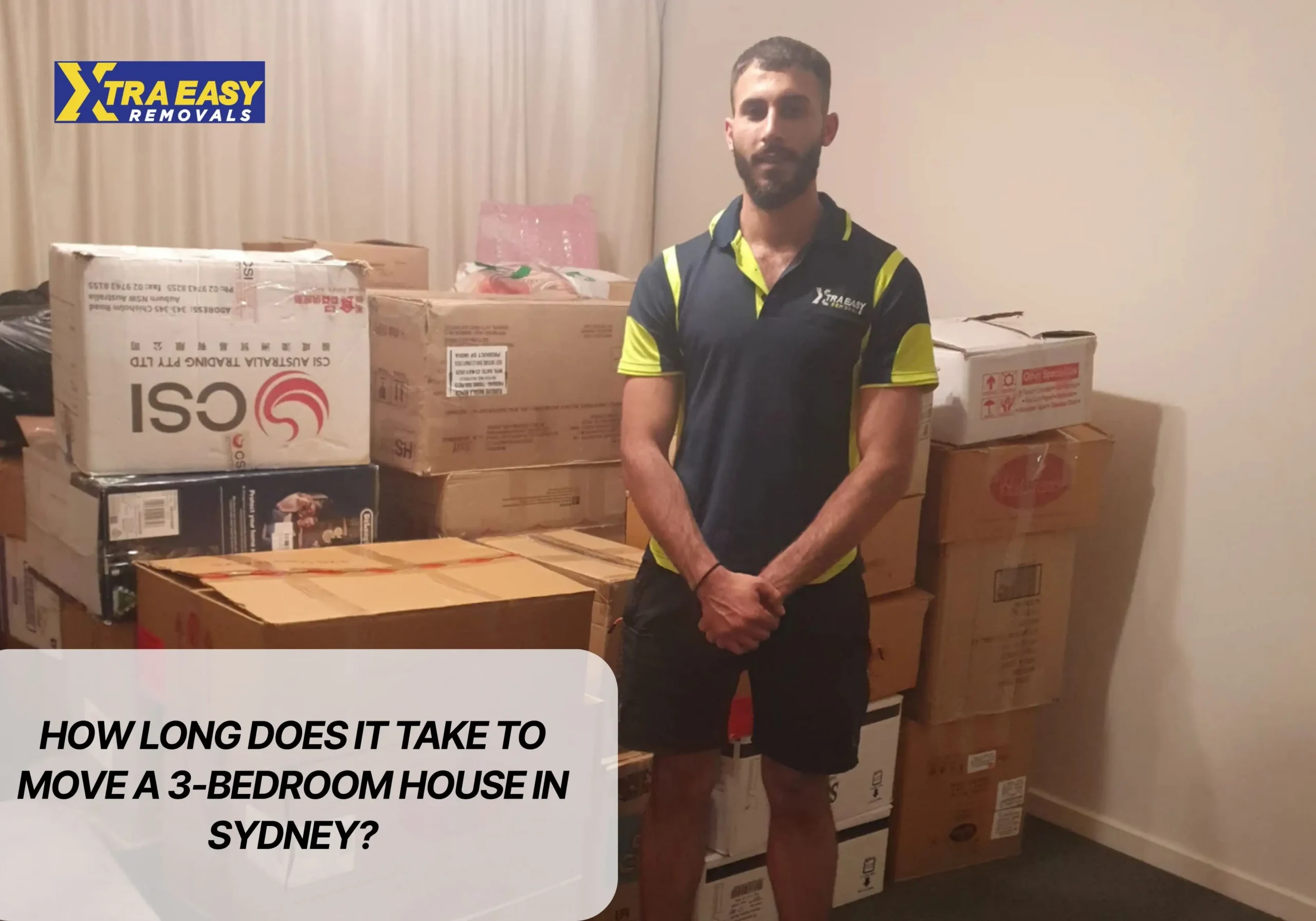 How Long Does It Take to Move a 3-Bedroom House in Sydney