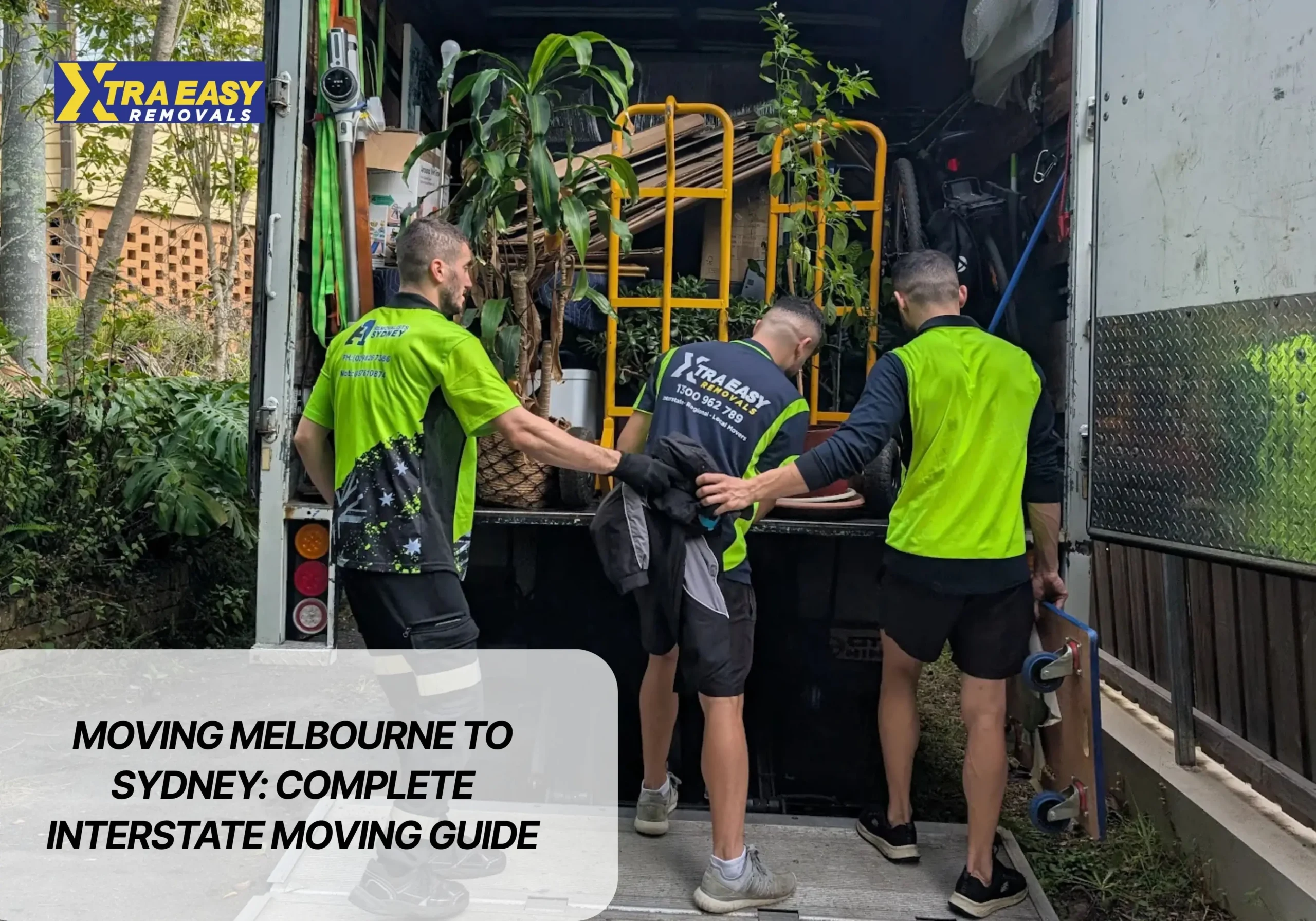 Xtra Easy removalist team loading packed boxes for moving Melbourne to Sydney